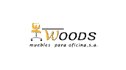 logo de Woods Muebles para Oficina