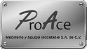 logo de acero y equipo inoxidable proace